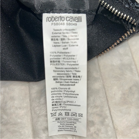 Roberto Cavalli Black and Gray Tote Bag. NWOT - Picture 5 of 9